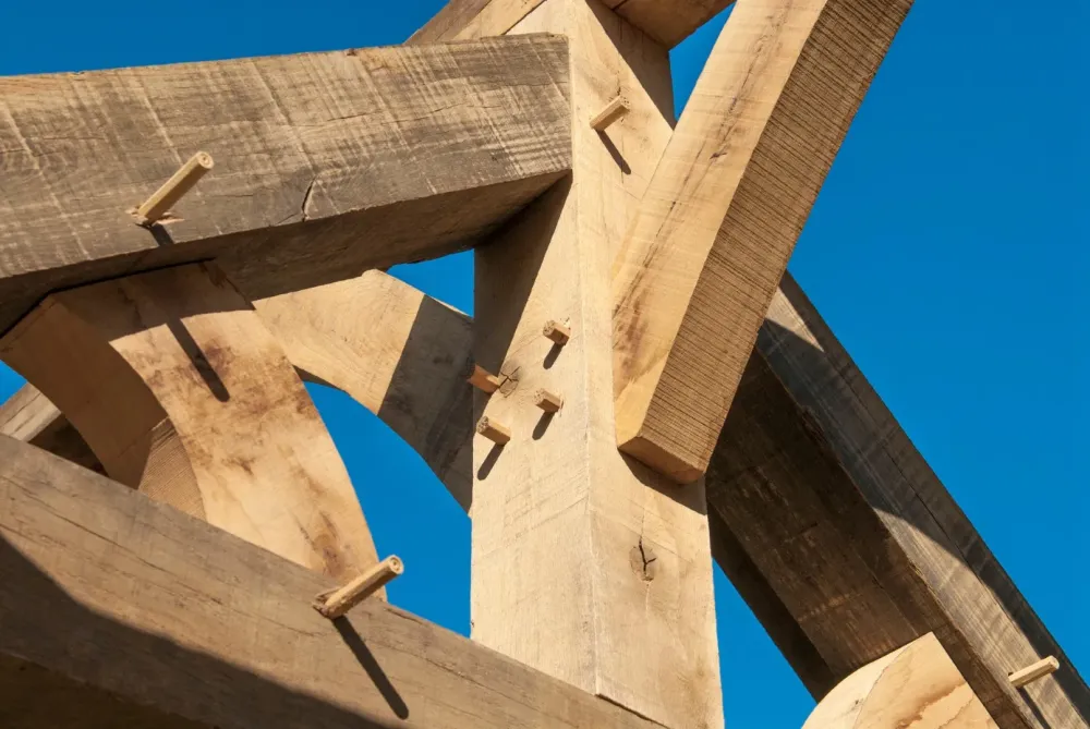 Charpente traditionnelle à Pommiers